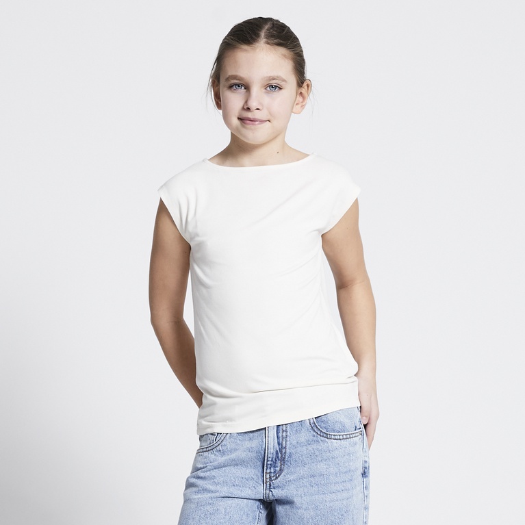 Soft feel top "Livia star" Off white